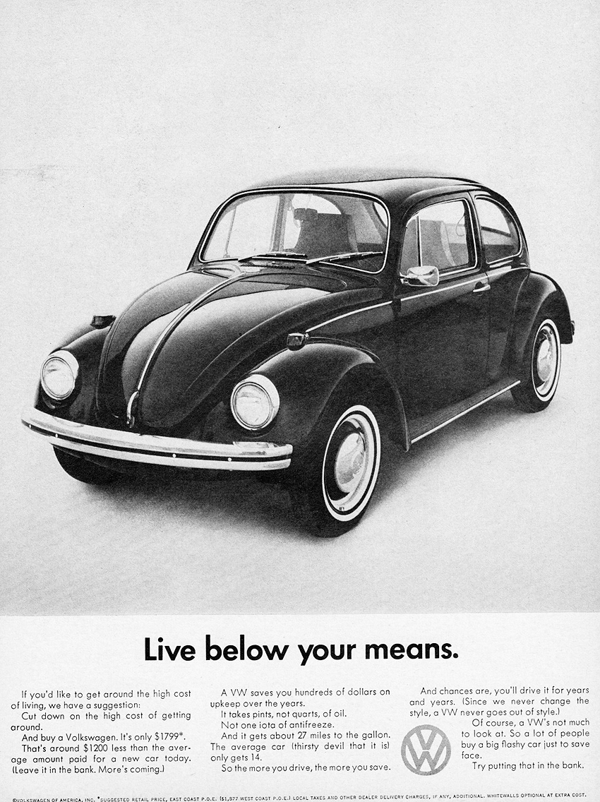 1969 Volkswagen Auto Advertising
